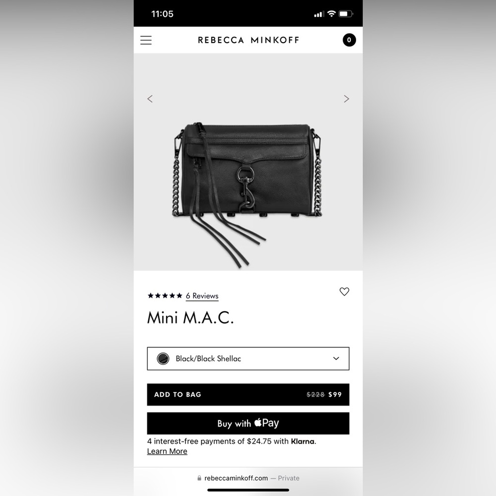 Rebecca Minkoff MAC bag
